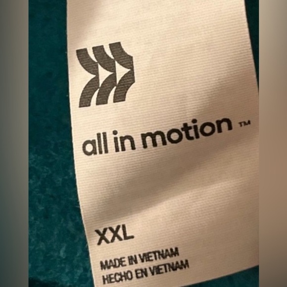 All In Motion Women’s Cotton Crewneck Crop Sweatshirt - Turquoise - Size Xxl - Picture 5 of 6